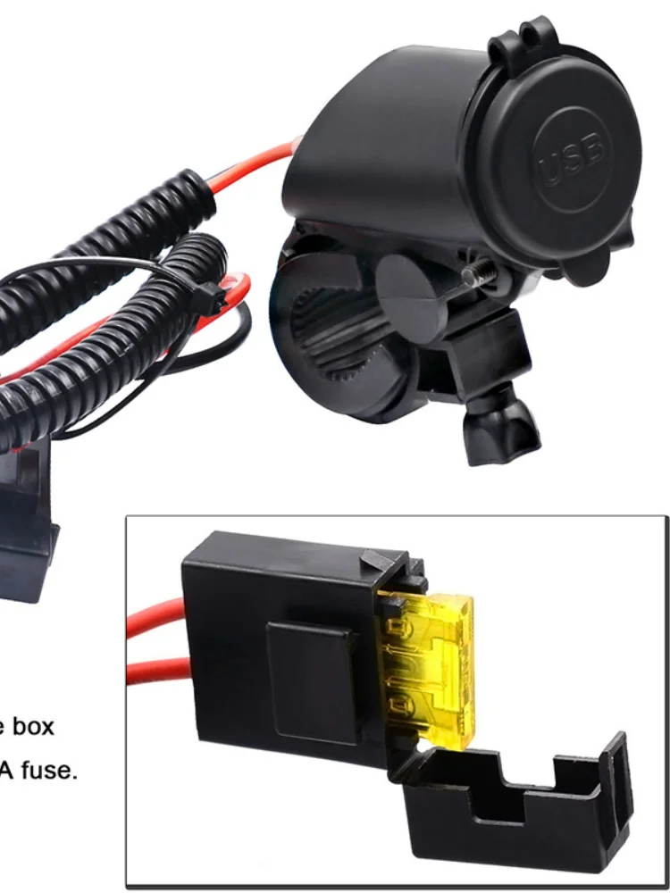 Двойной USB разветвитель для автомобильного прикуривателя мотоцикла 12 В зарядное