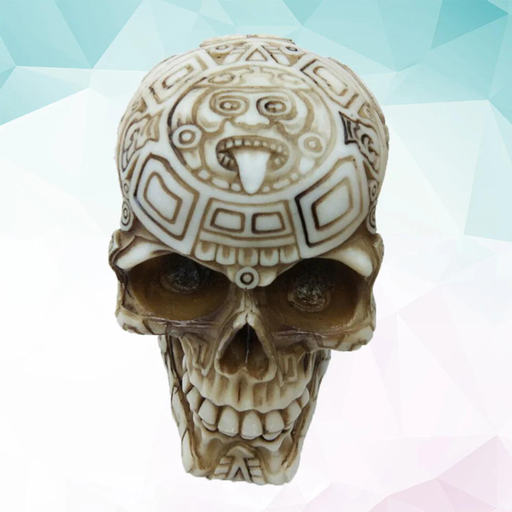 1 шт Череп украшения Хэллоуин ужас жуткий дома ремесел смолы настольное