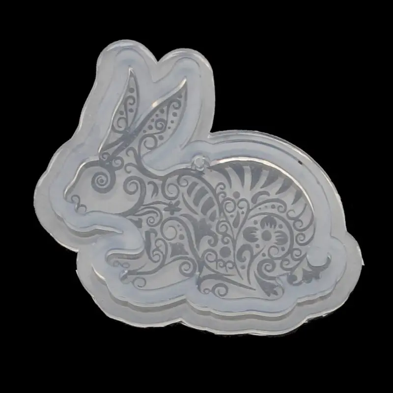 

DIY Cute Rabbit Mask Cloud Pendant Silicone Resin Mold Jewelry Making Tools L4ME