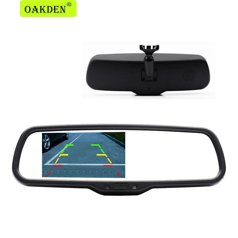 Зеркало заднего вида TFT с ЖК дисплеем 4 3 дюйма монитор для зеркала со специальным