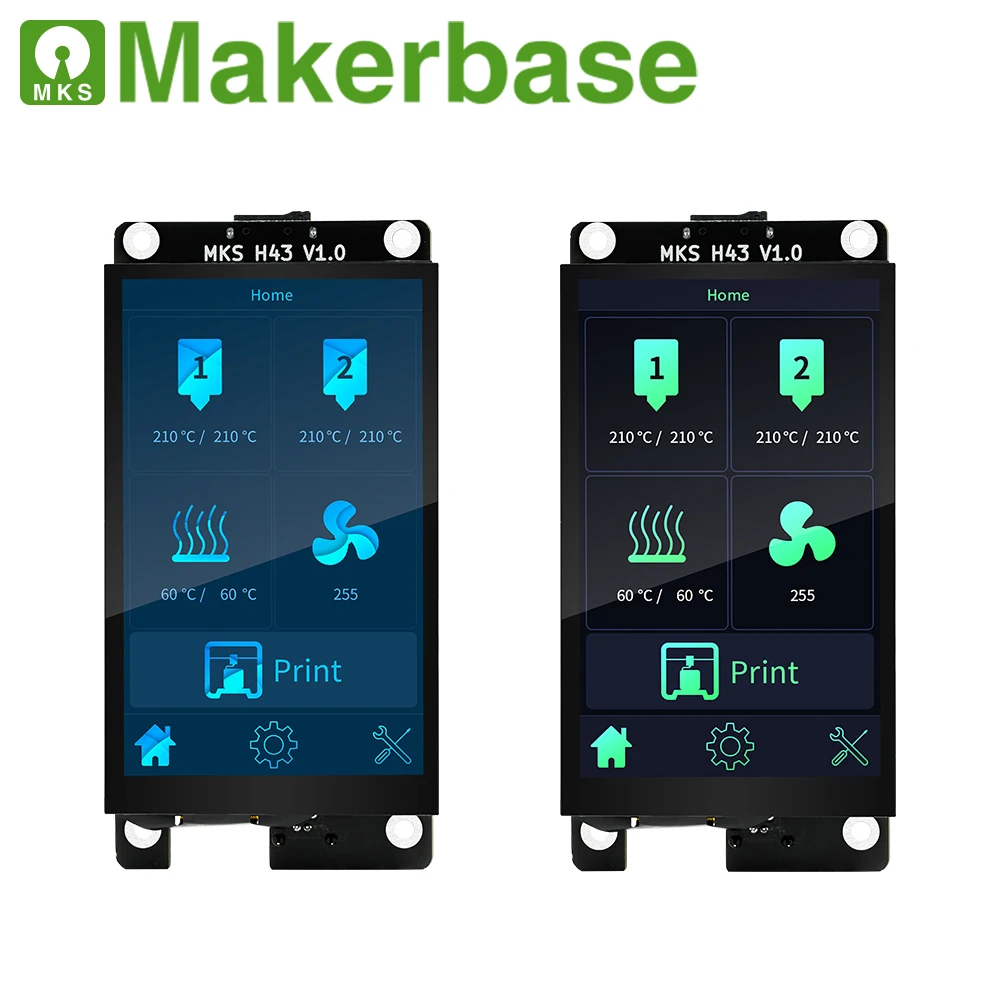 Makerbase MKS H43 V1.0 умный контроллер дисплея запчасти для 3D-принтера 4 3 дюймов IPS LCD 800*480 HD