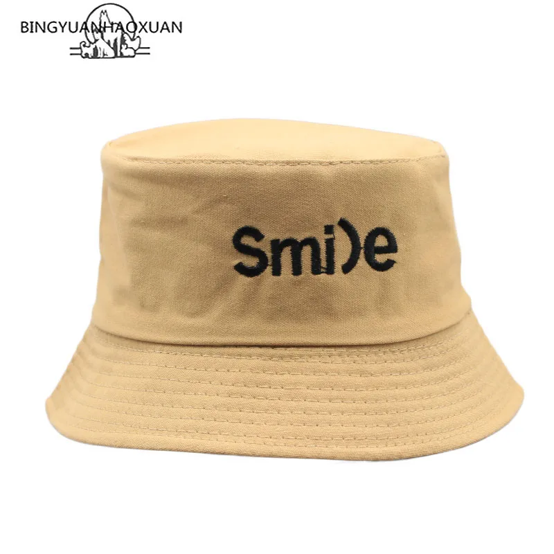 Панама с улыбающимся лицом для мальчиков и девочек пляжная шляпа от солнца