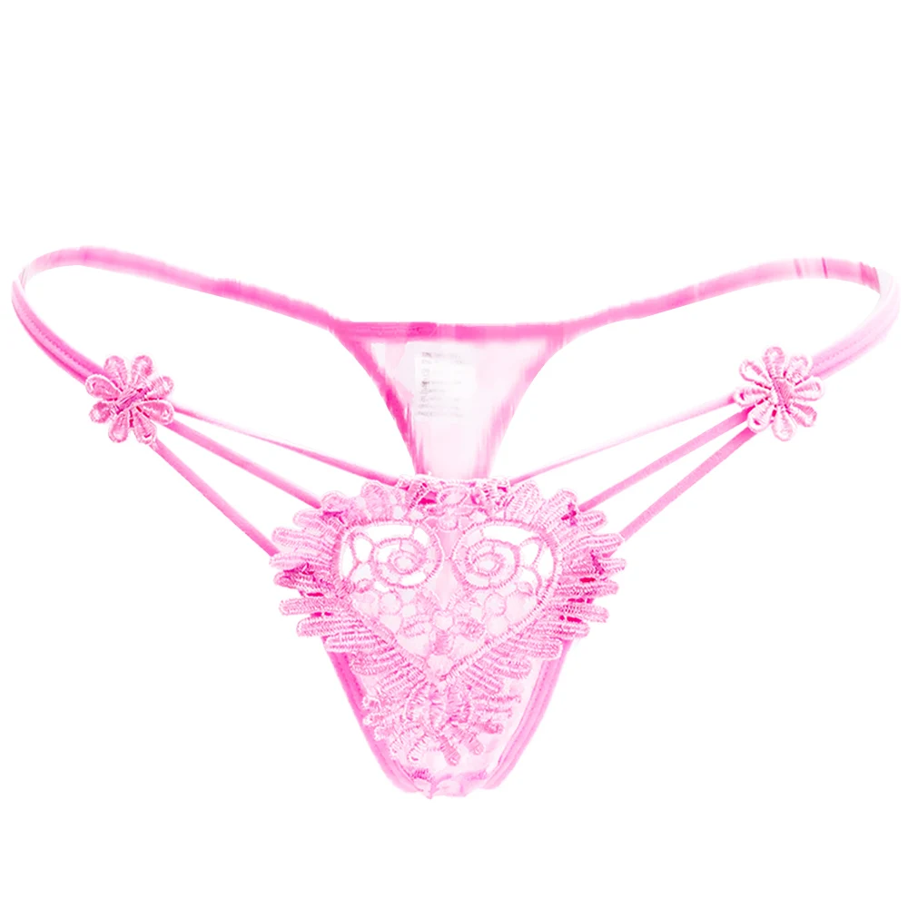 Женские стринги изысканное женское нижнее белье с вышивкой цветов трусики
