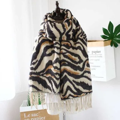 Новинка кашемировый шарф с принтом цвет плед Cachecol Foulard женский хиджаб с бахромой кашемировый палантин пончо Леопардовый принт - Цвет: see chart