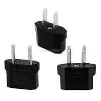 universal 2 pins eu to us plug adapter converter usa travel ac power electrical plug adaptador outlet 100 pcslot