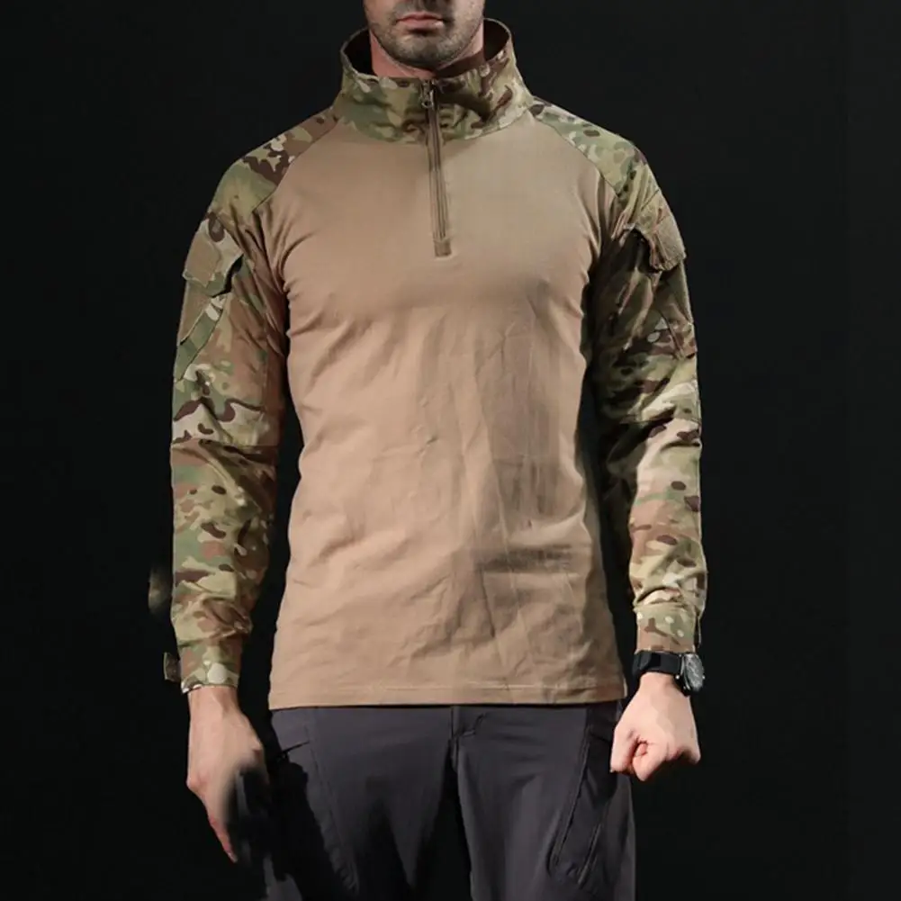 

Men Combat Shirt Top Uniform Airsoft Camouflage Combat-Proven Shirts Rapid Assault Long Sleeve Shirt Battle Strike