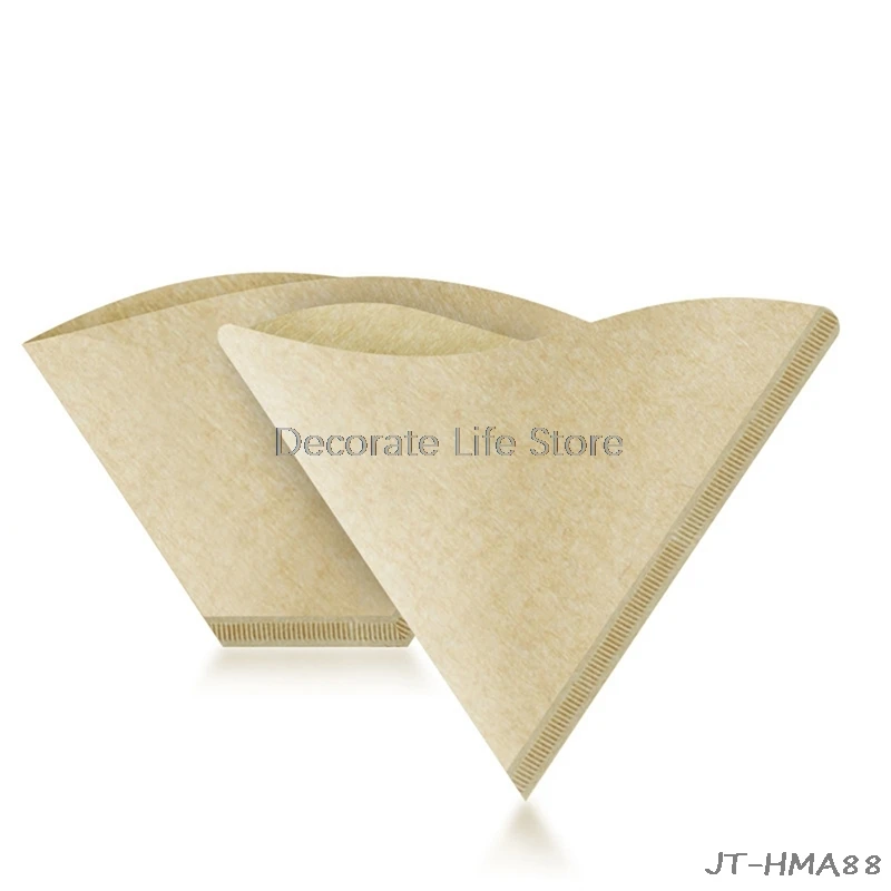 100 шт. V капельного бумажный фильтр для кофе мешок сито Чай заварки