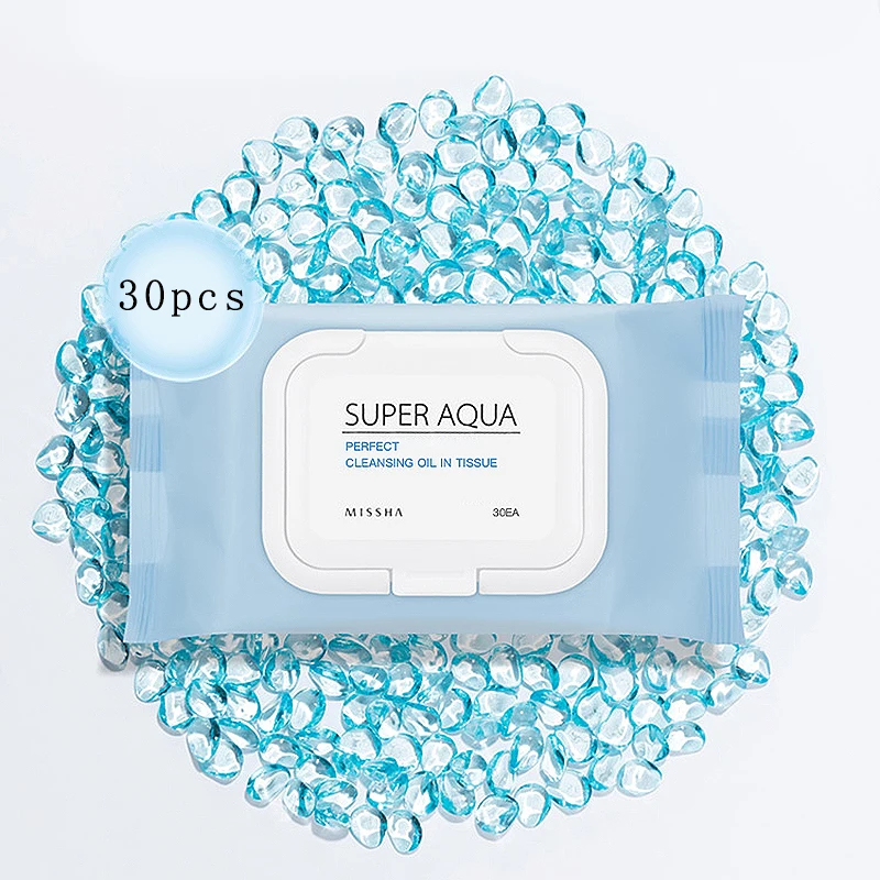 Салфетки для лица MISSHA super aqua 30 шт. салфетки удаления идеального очищения тканей