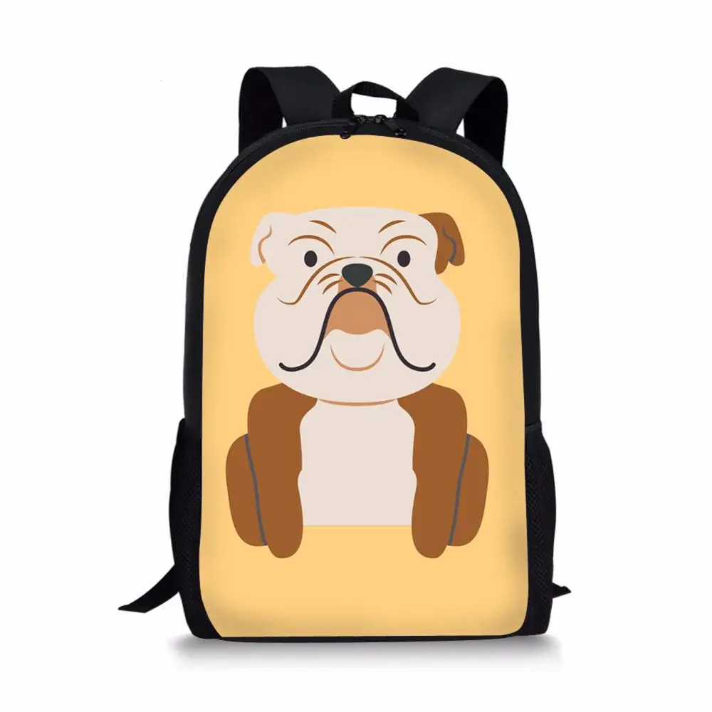 Детский Школьный рюкзак HaoYun с принтом милого бульдога, детский дорожный рюкзак, школьный рюкзак для малышей с милым дизайном для мальчиков