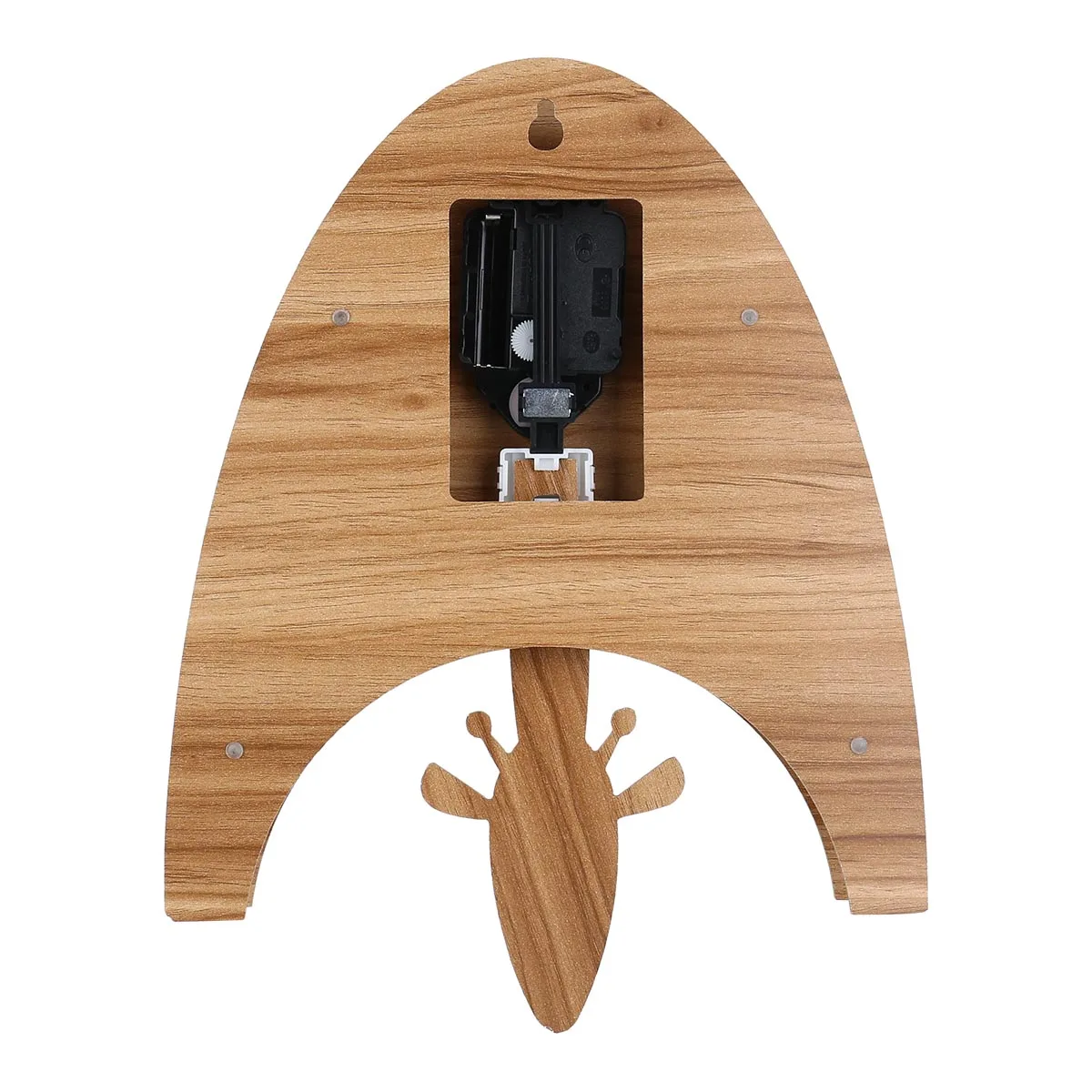 Часы Tooarts с мультяшными животными часы качающимся жирафом деревянные настенные