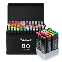 markers set 80 colors dual tips alcohol sketching graffiti markers pen for bookmark manga drawing art supplies