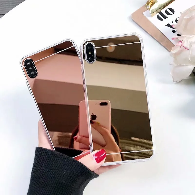Fusicase for OPPO A5 2020 Case Makeup Mirror Girls Women CPH1931 Clear TPU Luxury Fashion |