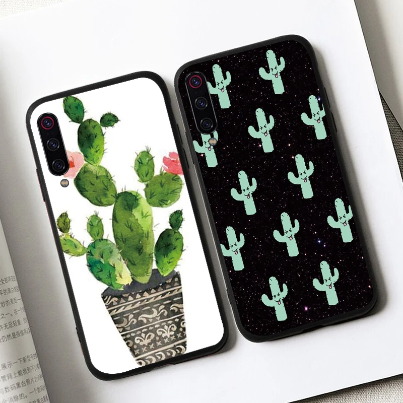 Чехол для Huawei P20 P9 P10 P8 Lite P8Lite Pro coque P 8 9 10 20 2015 2016 2017 Mini cover Silicon p20lite Чехлы кактус кожа |
