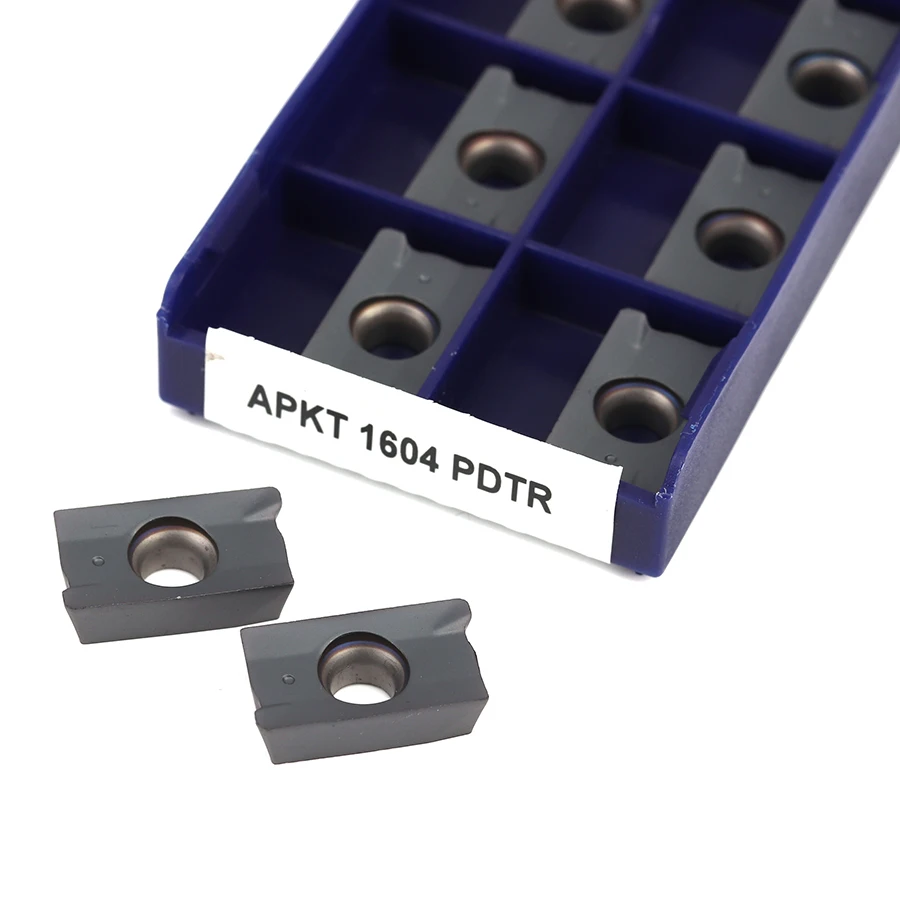 

10pcs APKT1604 PDTR APMT1604 PDTR LT30 Carbide Insert Turning tools indexable Milling cutter CNC Lathe Finishing milling inserts