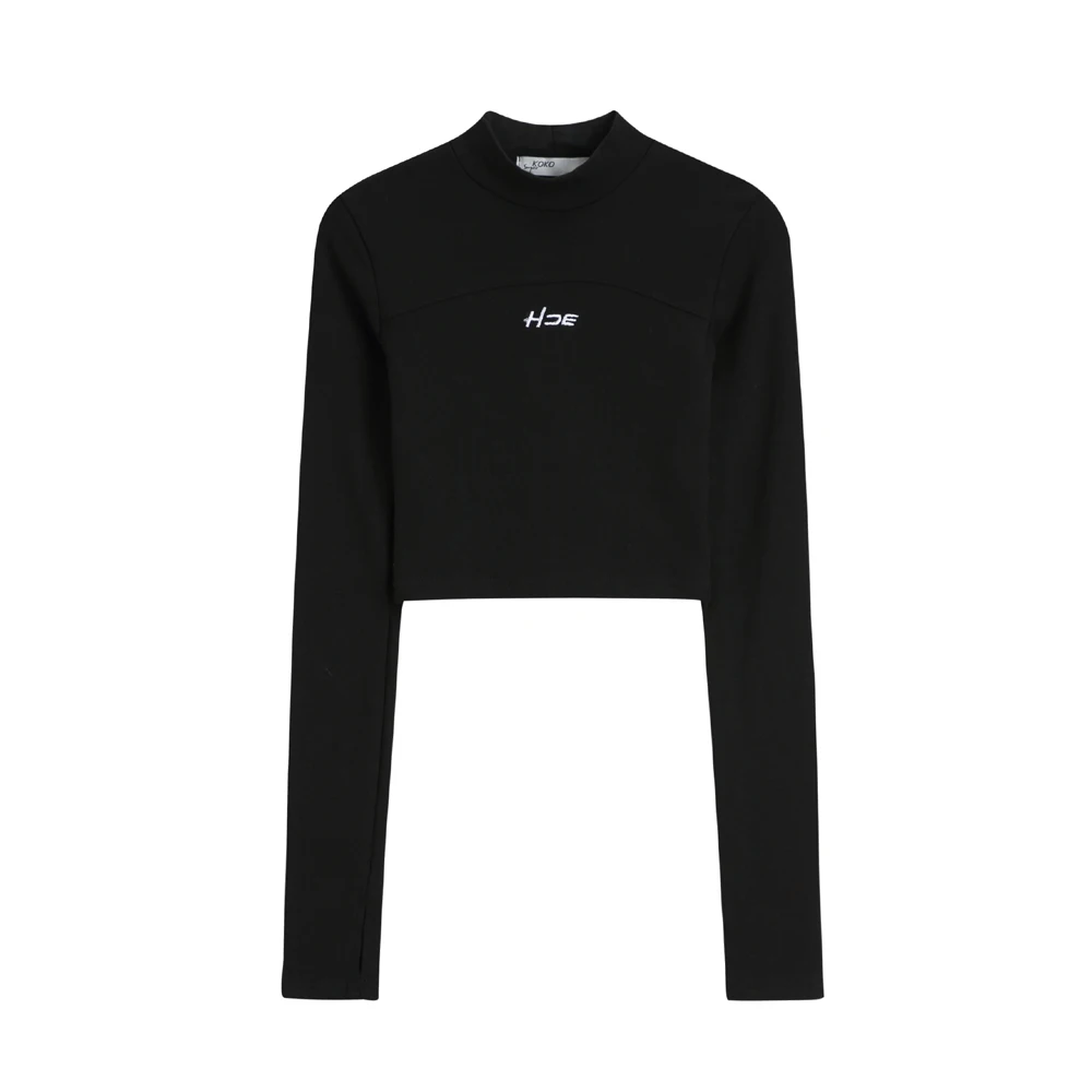 

New Spring Top Sexy T Shirt Women Elasticity T-Shirt Korean Style Tee Woman Clothes Slim Tshirt Female Skinny Long Sleeve Tops