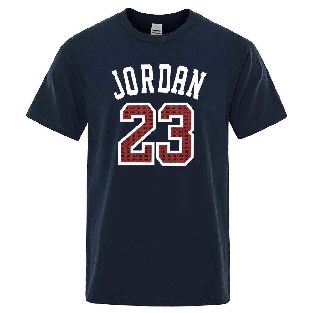 Jordan 23 мужские футболки летние футболки мужские повседневные футболки хлопковые топы с круглым вырезом короткий рукав Футболка в стиле хип-хоп размера плюс 3XL