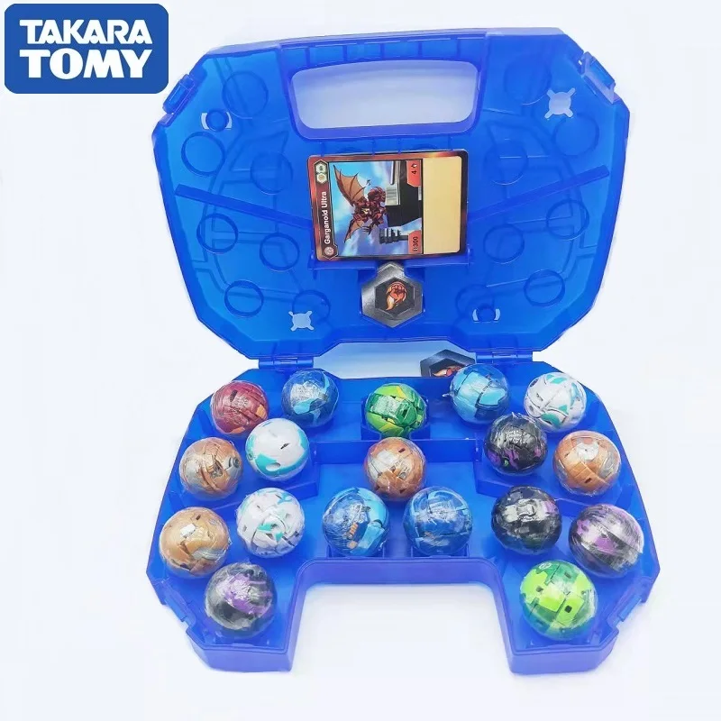 6/14pcsTomy Bakuganes deformed toy high-end small doll Bakuganes tool toy storage box children's birthday Christmas gift