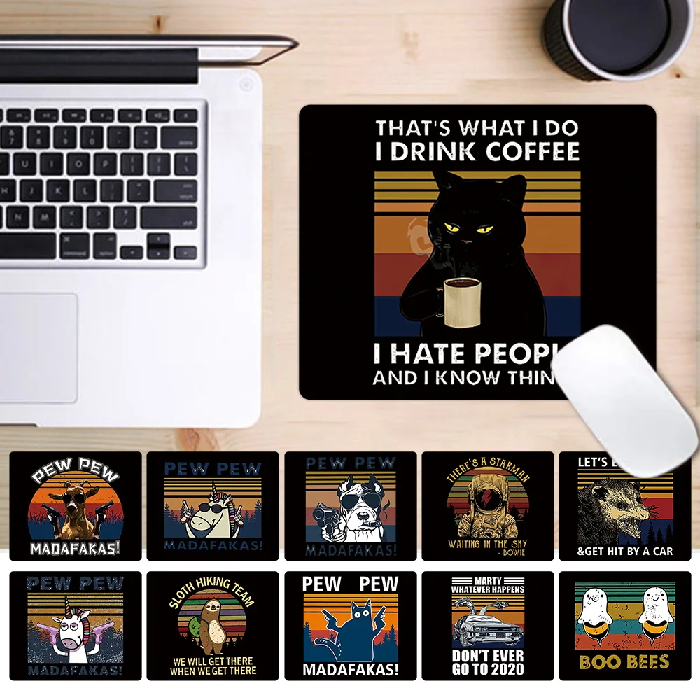 

Office Mouse Pad Leather Smooth Mouse Pad Gaming Laptop Computer PC Mouse Portable Print Mouse Pads for MacBook Dell HP Huawei