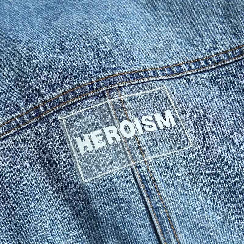 Куртка мужская джинсовая ковбойская хлопковая верхняя одежда уличный стиль