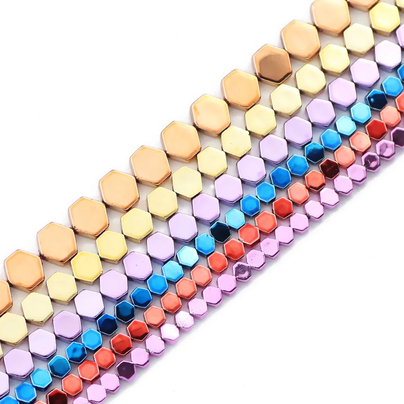 Плоские Шестигранные гематитовые нанозолотые красные синие фиолетовые Зеленые