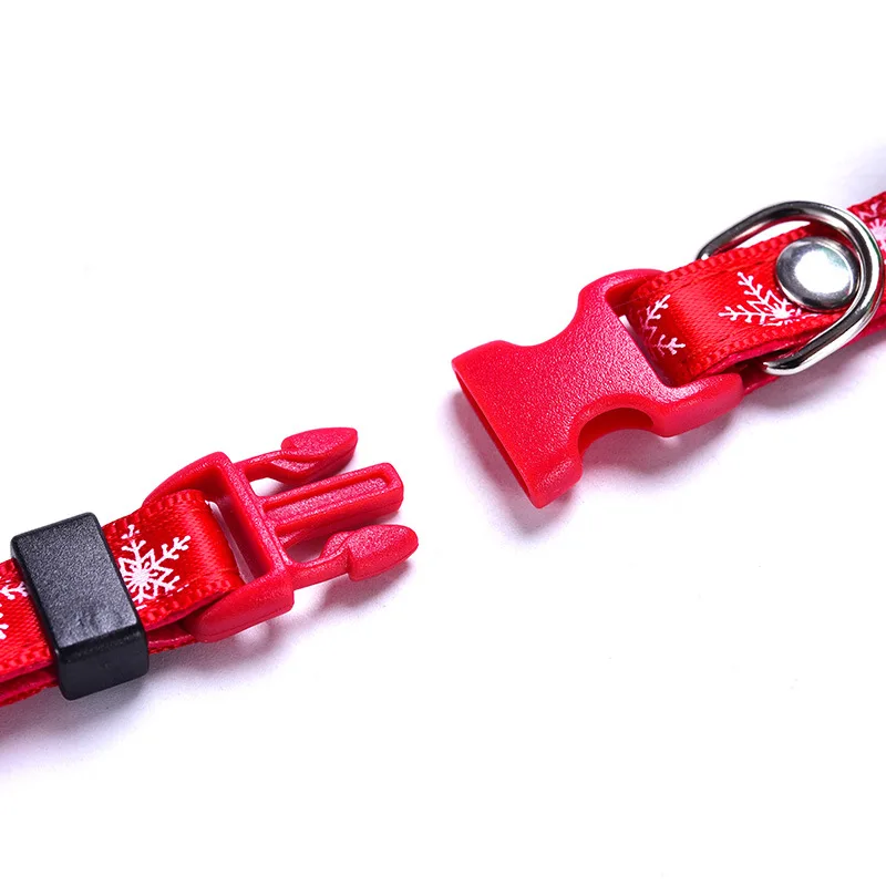 Ошейник для домашних животных Snailhouse Рождественский Регулируемый бант котенок