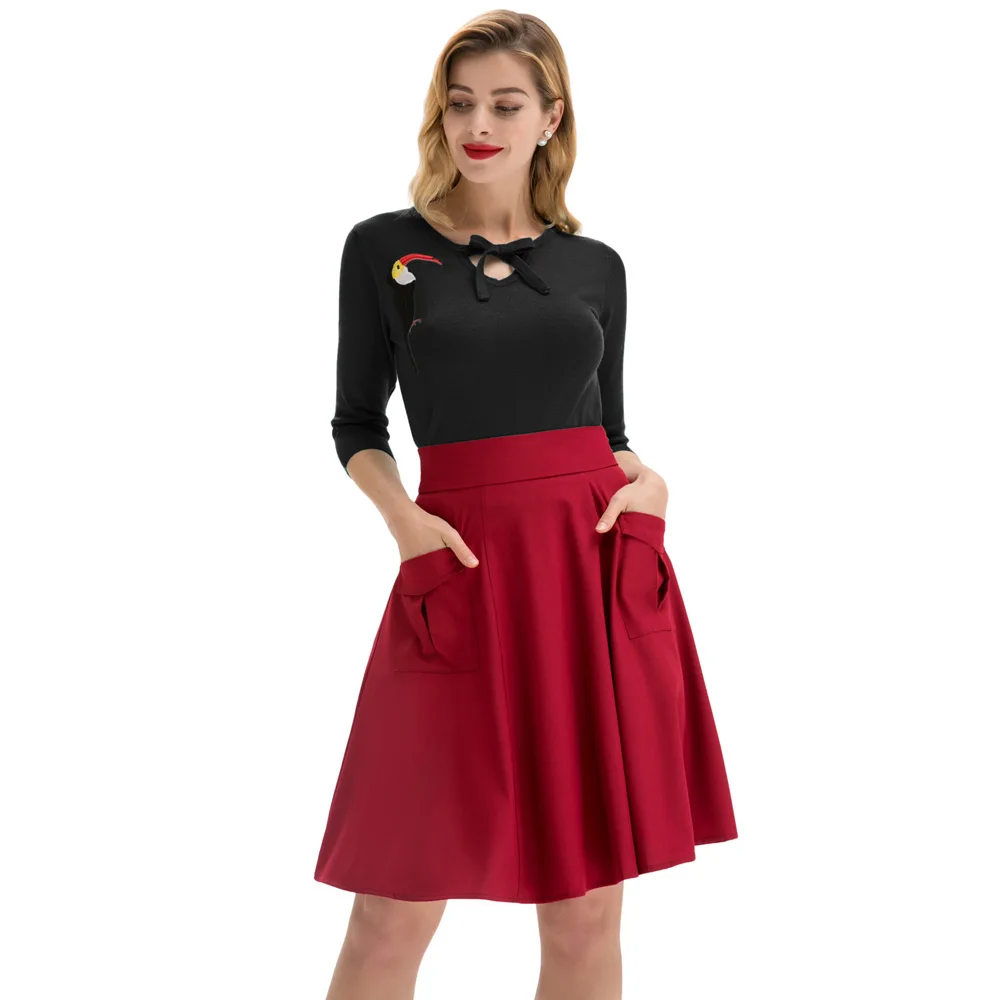 Женская рубашка с вышивкой Belle Poque Повседневная Свободная блузка длинным рукавом