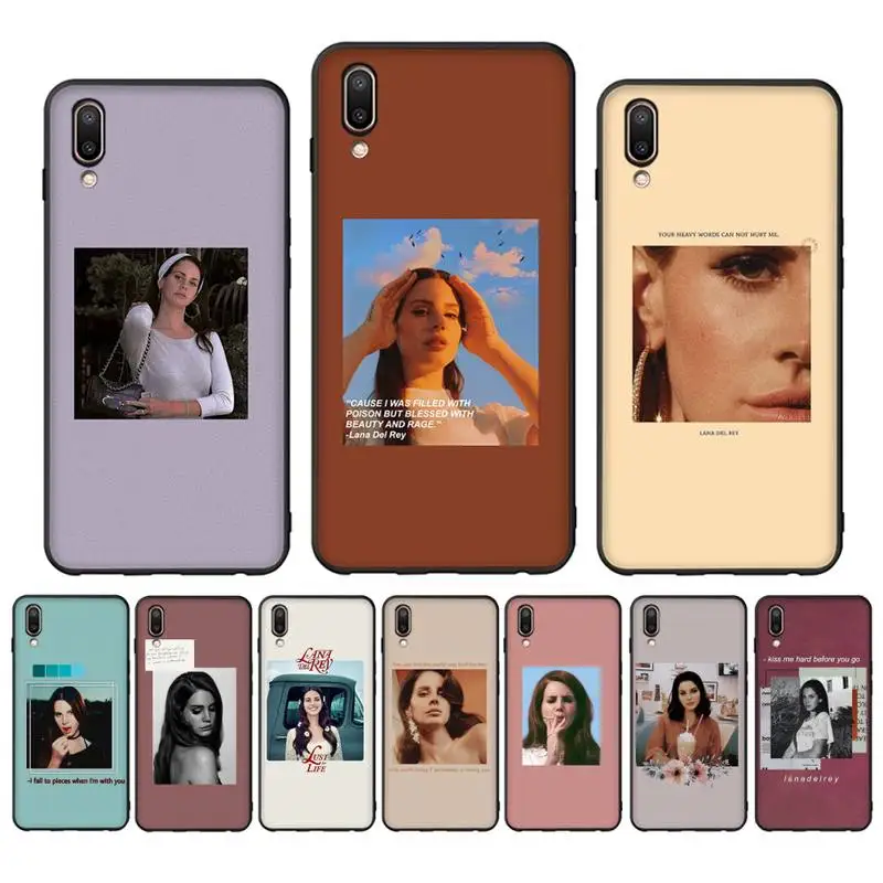 

Sexy singer model Lana Del Rey Phone Case Case For Oppo Reno Realme C3 6Pro Cover For vivo Y91C Y17 Y19