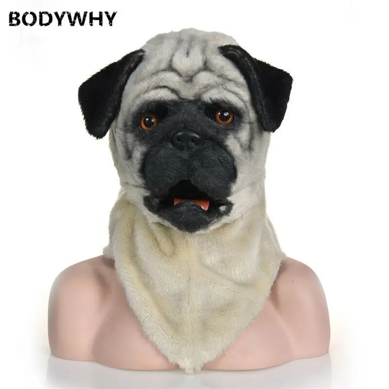 

Shar Pei Dog Mascot Costume Can Move Mouth Head Suits Halloween Outfits Cosplay Easter Christmas Carnival