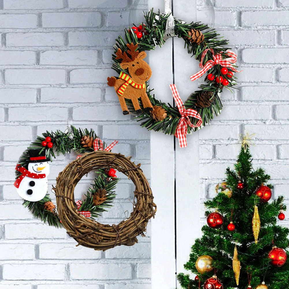 Свадебные украшения венок из натурального ротанга гирлянда сделай сам Ремесла