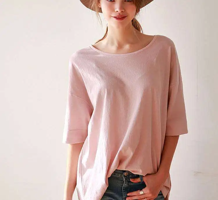 

Summer 2020 short sleeve t shirt Women Top Gray Garment