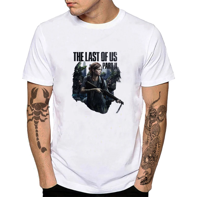 Последний из нас часть II футболка Ellie's Tattoo LOU Game Inspired модная с принтом жирафа