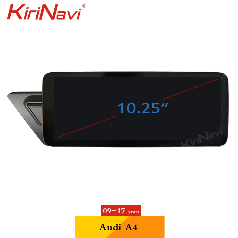 Автомагнитола KiriNavi 10 25 дюйма Android 9 0 для Audi A4 A5 A4L S4 мультимедийный плеер авто GPS