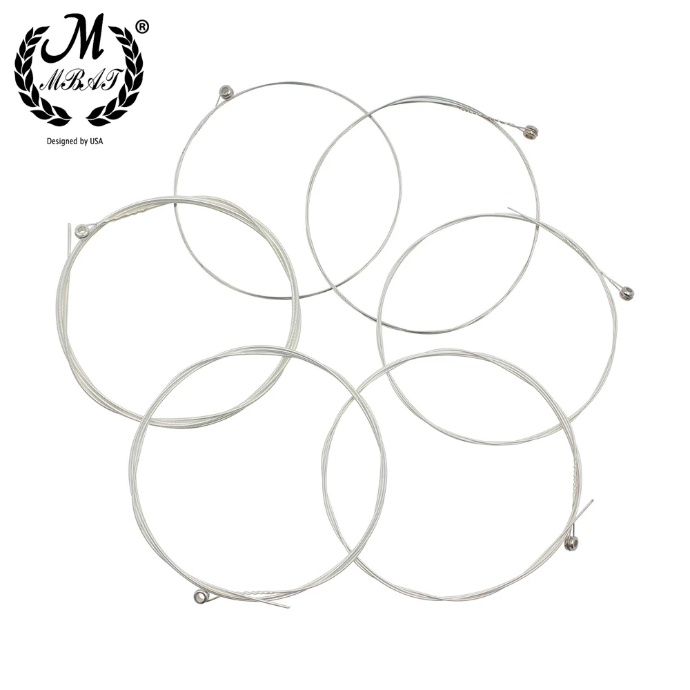 Комплект струн для акустической гитары M MBAT провод из нержавеющей стали