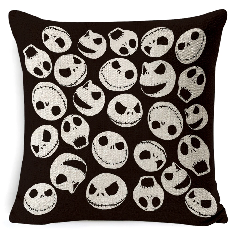 С принтом &quotКошмар перед Рождеством&quot чехлы Чехол для подушки с привидением