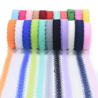 50yard 1 4cm high quality lace ribbon trim fabric diy handamade embroidered net cord for sewing decoration lace fabric
