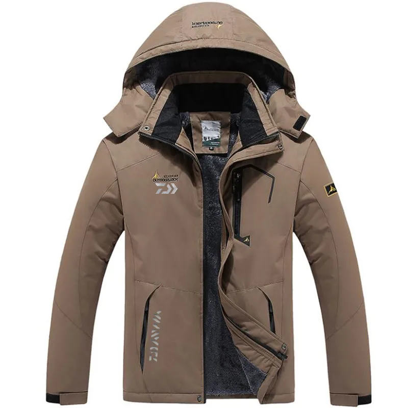

2021 DAIWA Fishing Clothing Winter Autumn Winter Waterproof Warm Fishing Jackets Men Fleece Thick Outdoor Fishing Shirts