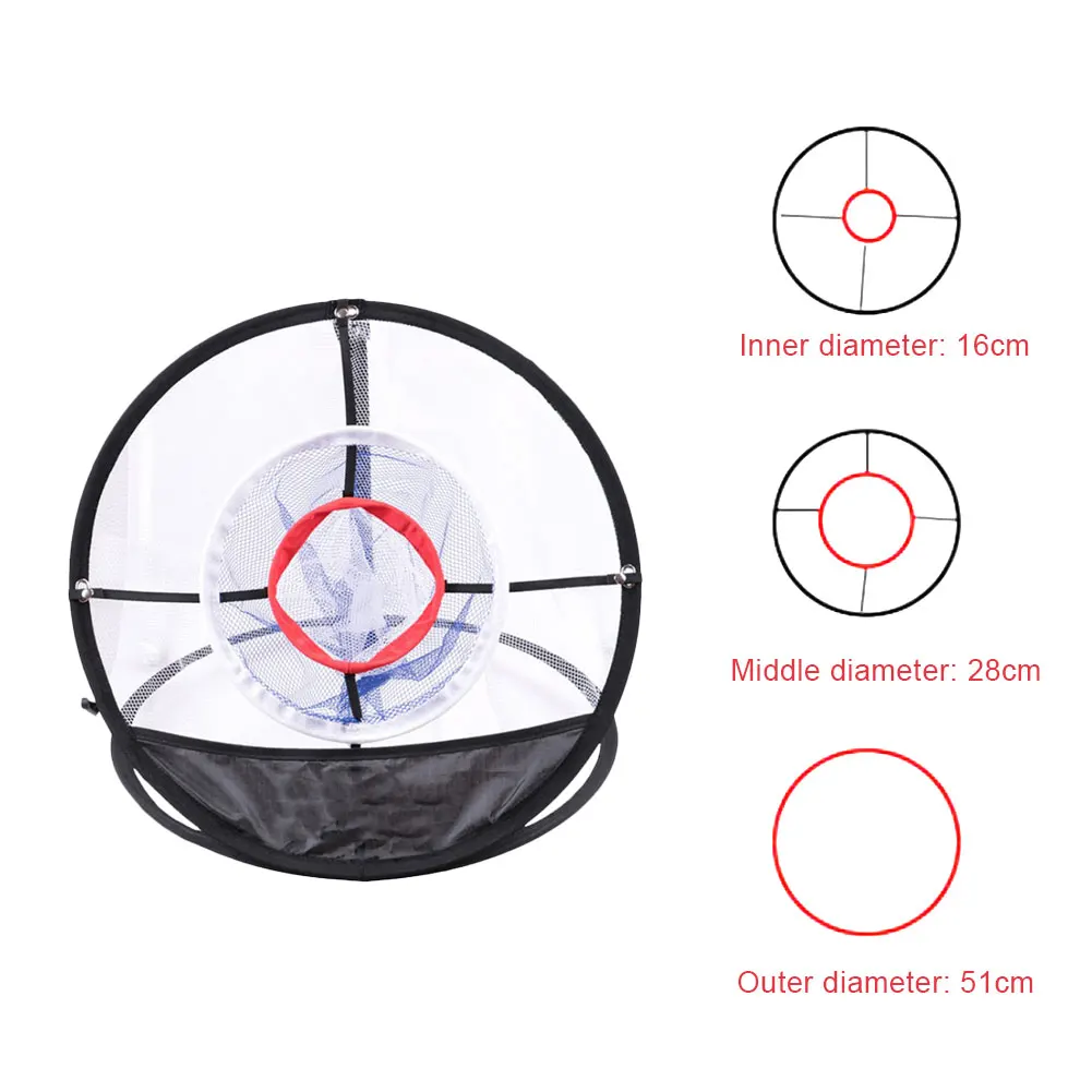 

Golf Pop UP Indoor Outdoor Chipping Pitching Cages Mats Practice Easy Net Golf Training Net