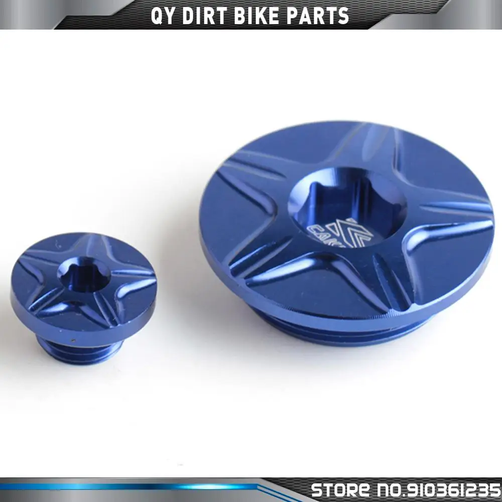 BLUE CNC Billet Engine Timing Plug Set For Yamaha YZ250F WR250R YZ450F WR250F WR450F Dirt Bike Motocross Off Road