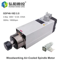 cnc spindle motor 3 5 kw er25 air cooled spindle motor without mounting flange 4pcs bearing cnc milling machine engraving