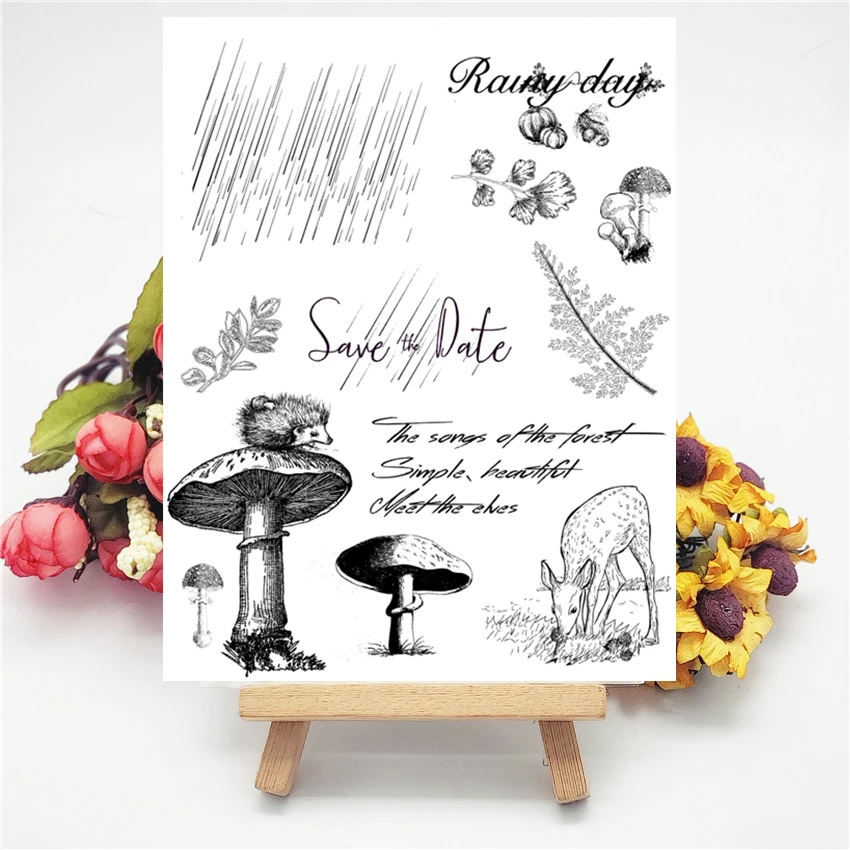 14x18 см гриб для дождливой погоды женские прозрачные уплотнения наклейки