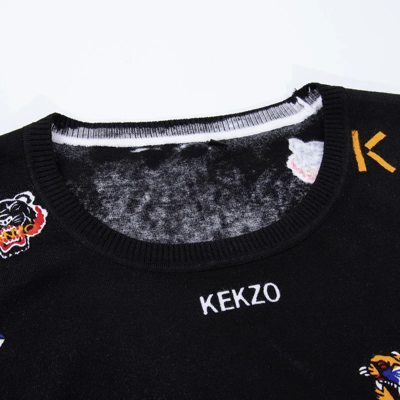 2019 New Casual Cashmere Sweater Men Round Neck Christmas Sweaters Long Sleeve Hip Hop Printed Pullover Plus Size 7XL 8XL | Мужская