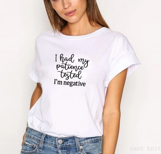 Женская футболка в стиле Харадзюку I HAD MY PATIENCE уличная хлопковая женские черно