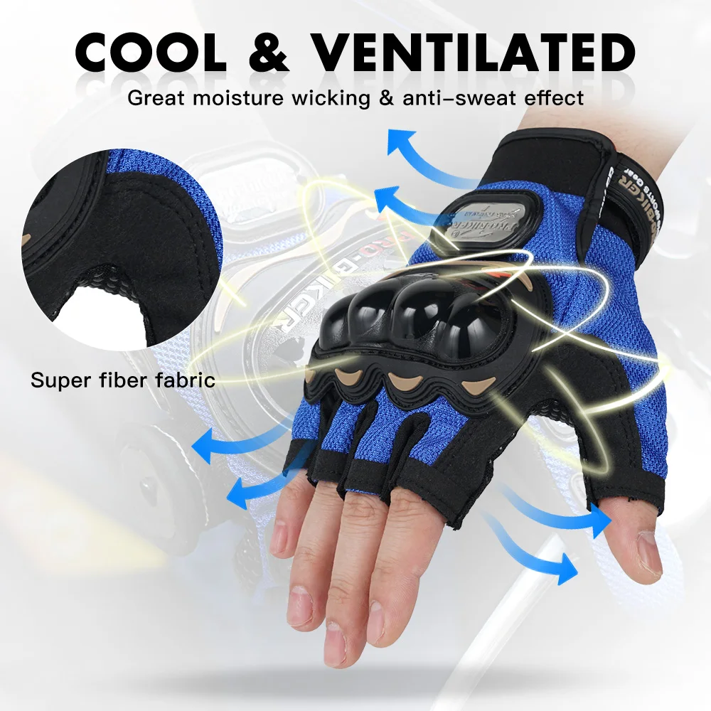 Перчатки PRO BIKER для езды на мотоцикле летние дышащие велосипедные перчатки с