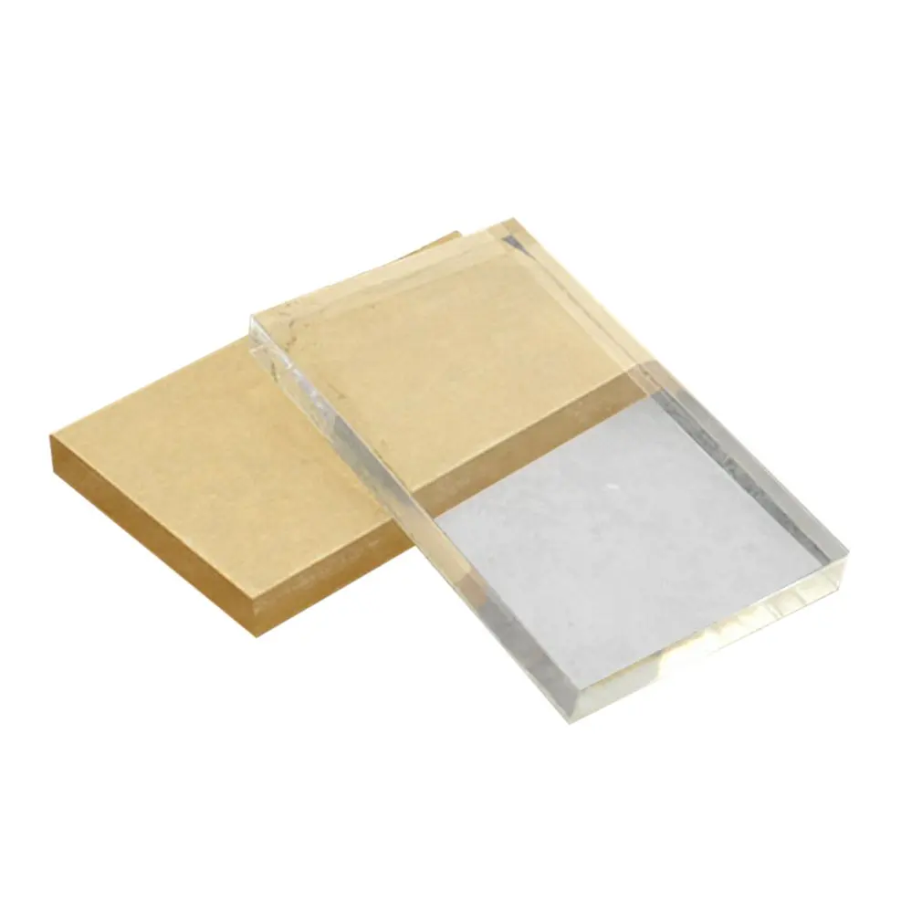 

2021 HOT Lightweight Transparent Acrylic Stamp Block Rectangular Shape DIY Scrapbooking Color Process Stamp Block Tools