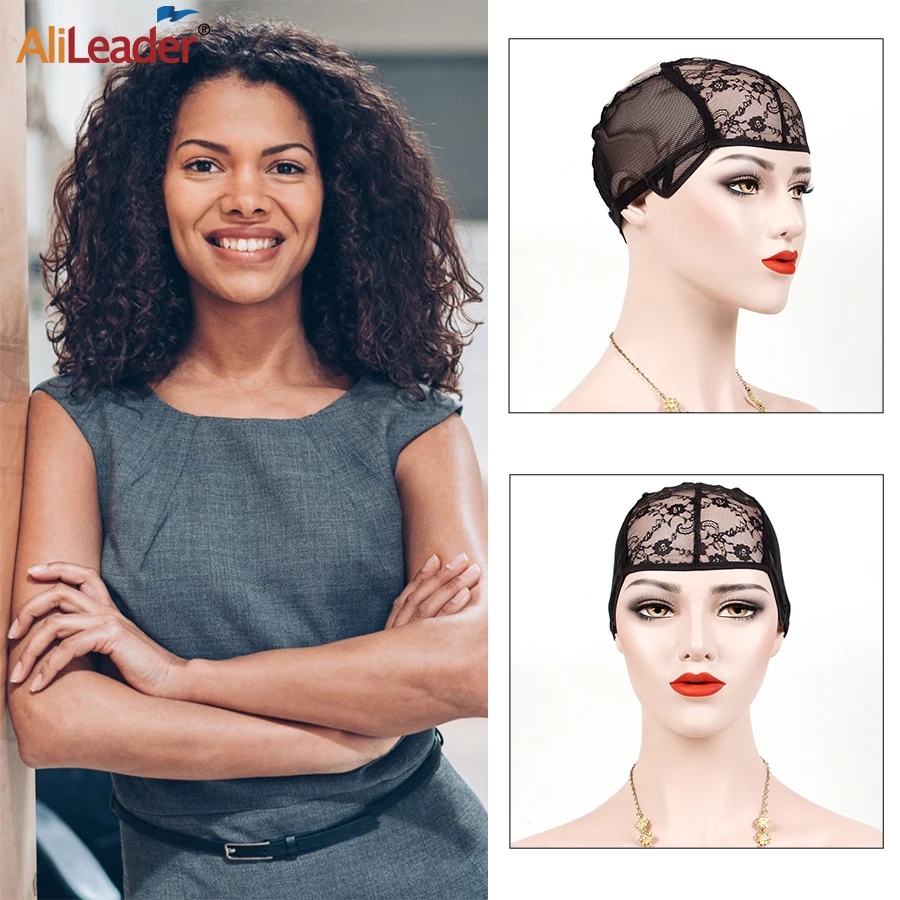 Alileader 10PCS Wholesale Lace Wig Cap With Adjustable Band Breathable Net Caps For Making Wigs Professional Accessories |