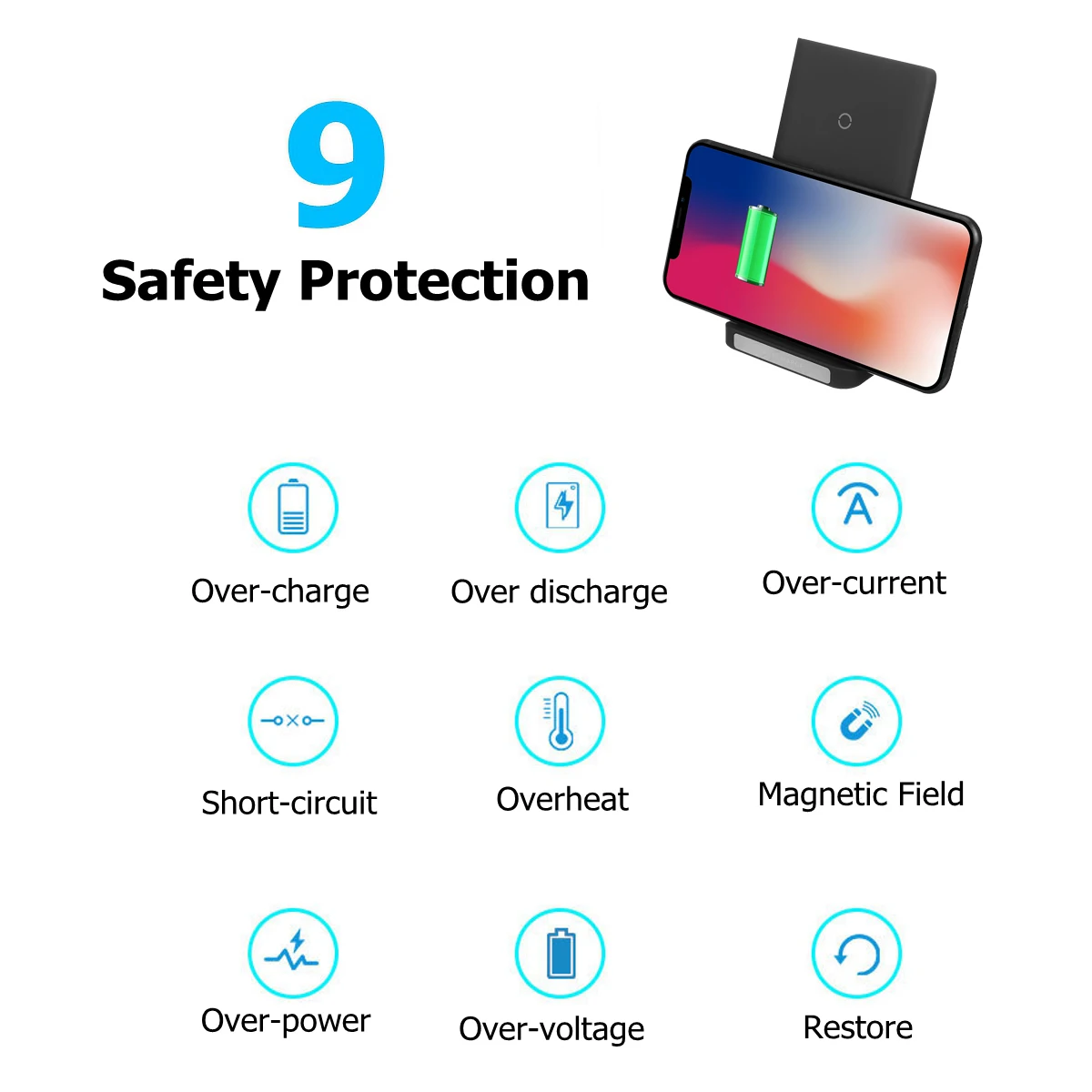 Беспроводное зарядное устройство Qi 30 Вт подставка для iPhone 11 Pro 8 X XS samsung 10 s9 s8