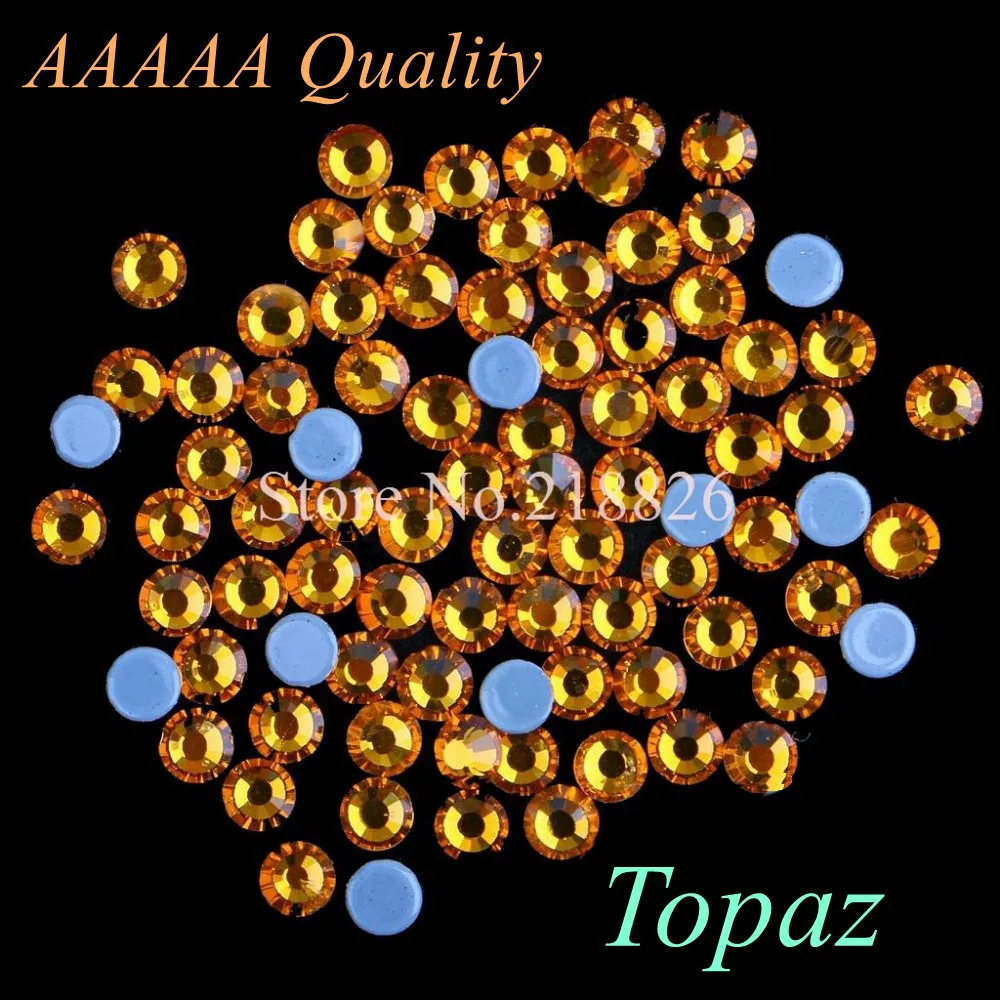 Высшее качество! Topaz Hotfix Стразы SS6 SS10 SS16 SS20 SS30 Flatback Diamond | Дом и сад