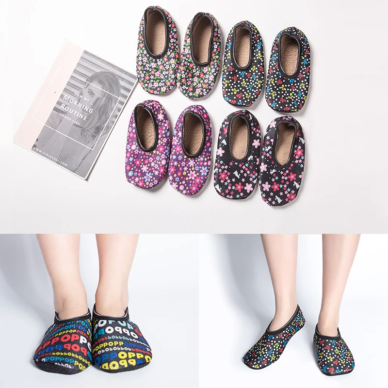 YEAMOLLY/зимние мягкие теплые Нескользящие домашние носки тапочки для взрослых