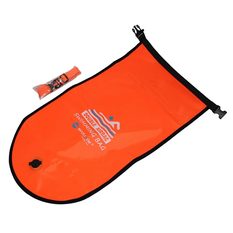 

NEW-MARJAQE Swim Buoy, Highly Visible Swim Bubble Safety Buoy Tow Float for Open Water Swimmers, Kayakers, Snorkelers, Safe Swim
