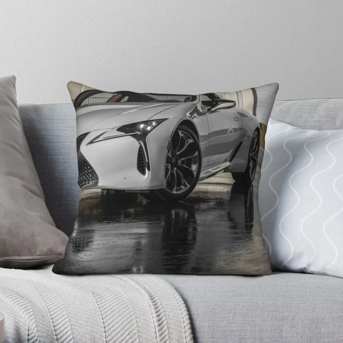 

Lexus LC 500 Pillowcase Polyester Linen Velvet Pattern Zip Decor Room Cushion Case Wholesale
